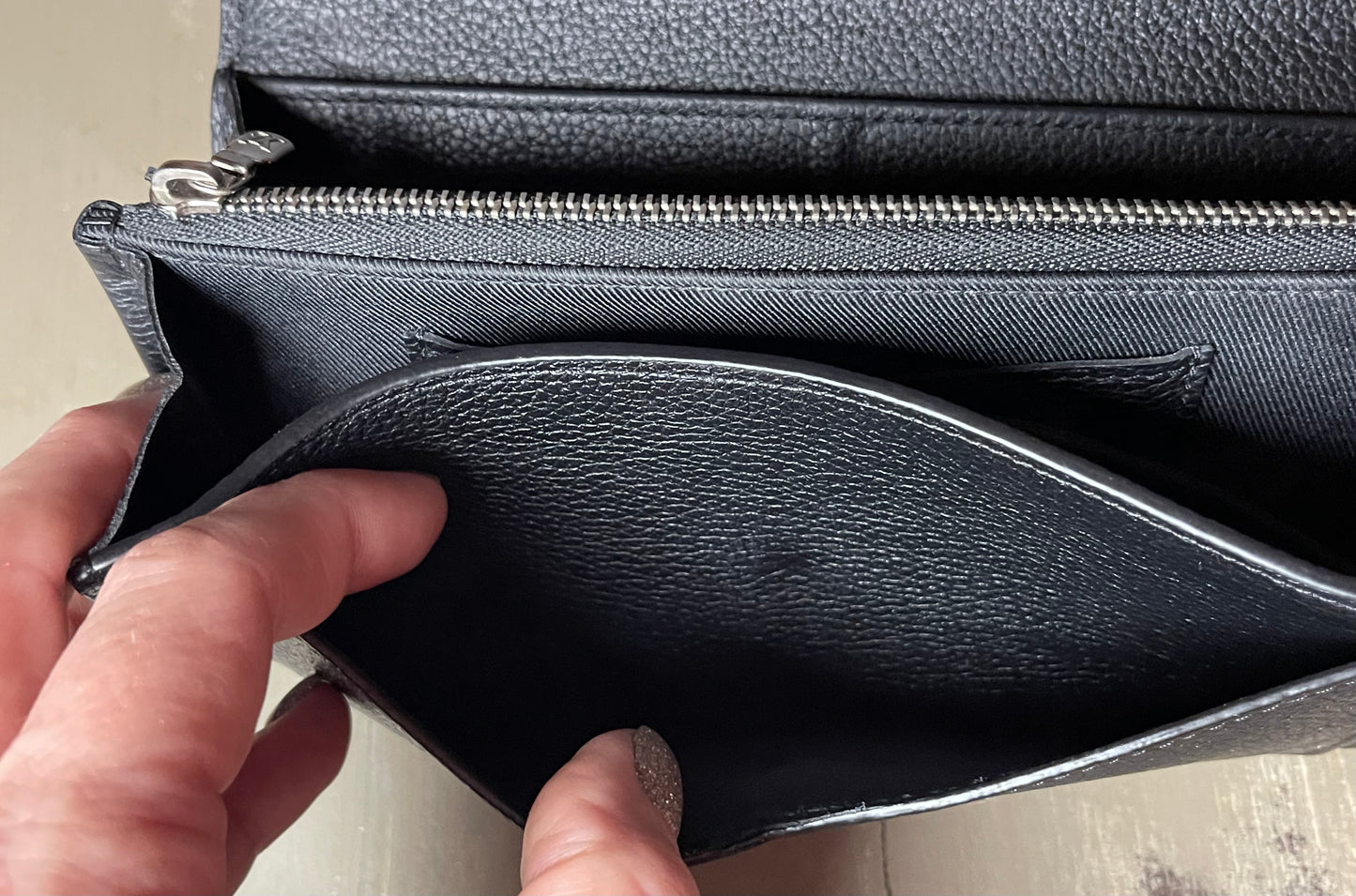 Louis Vuitton My LockMe Wallet - Black Calfskin Leather