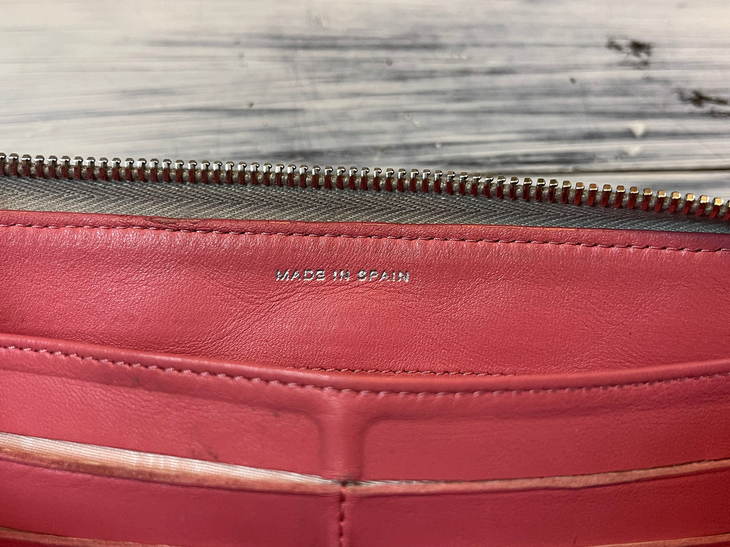 Chanel Quilted Mateslase Lambskin Silver Zip Around Wallet