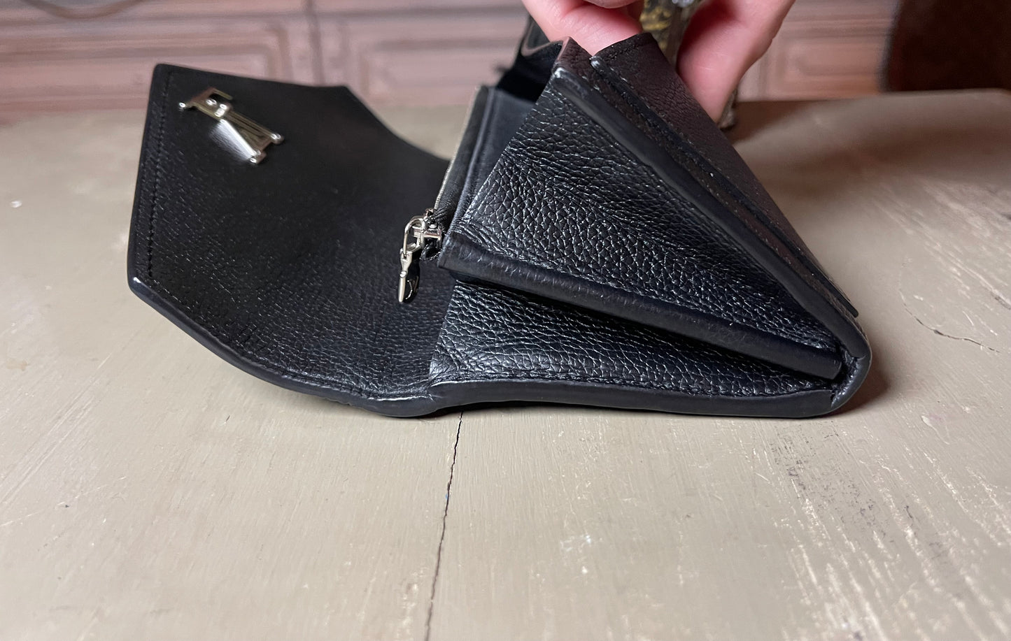 Louis Vuitton My LockMe Wallet - Black Calfskin Leather