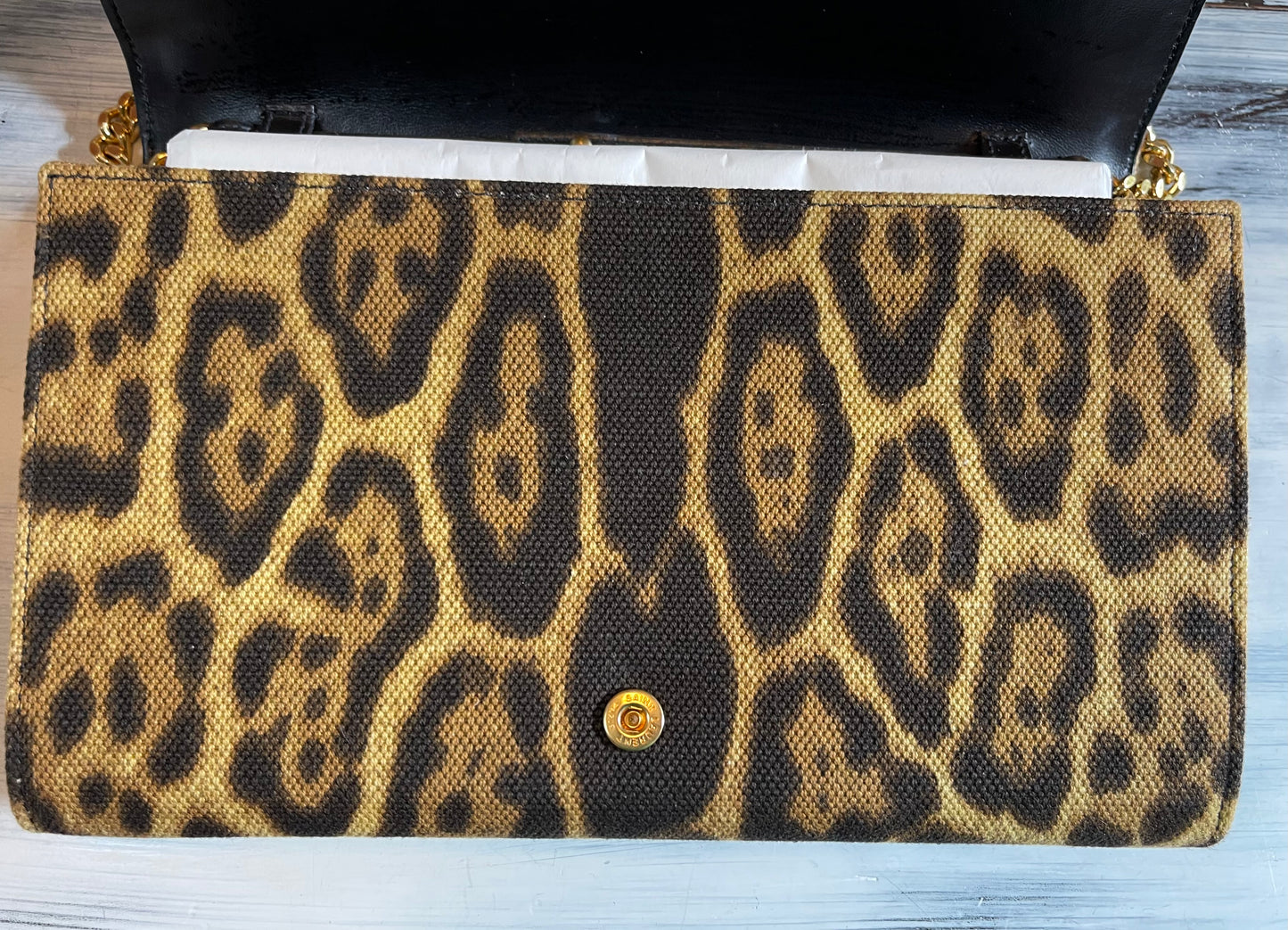 YSL Kate Monogram Leopard Print Shoulder Bag (Wallet on Chain)