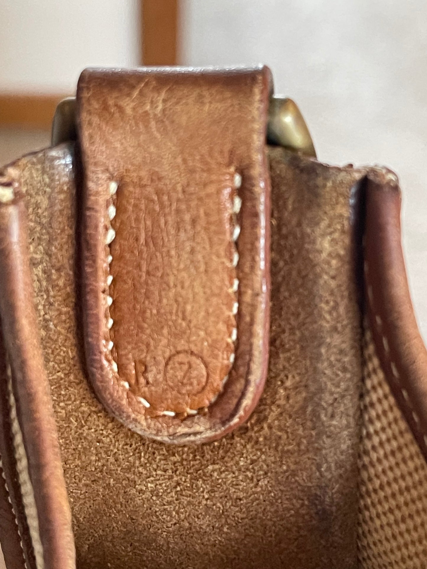 Hermés EVELYN 1 GM Canvas & Leather Shoulder Bag
