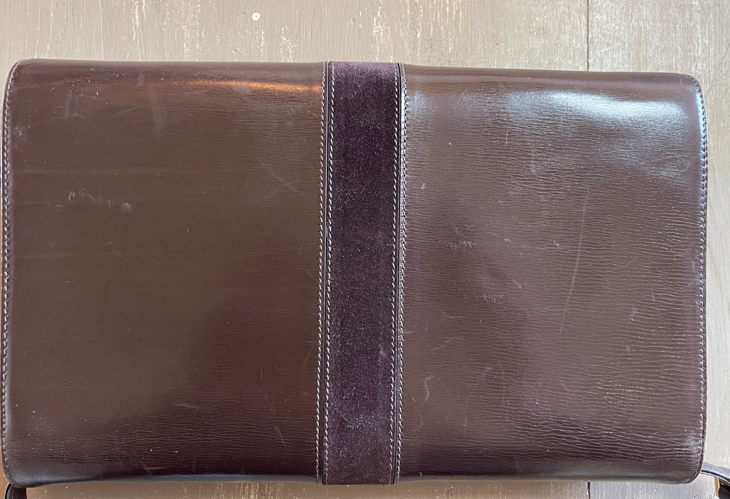 Gucci Vintage Brown Leather Handbag