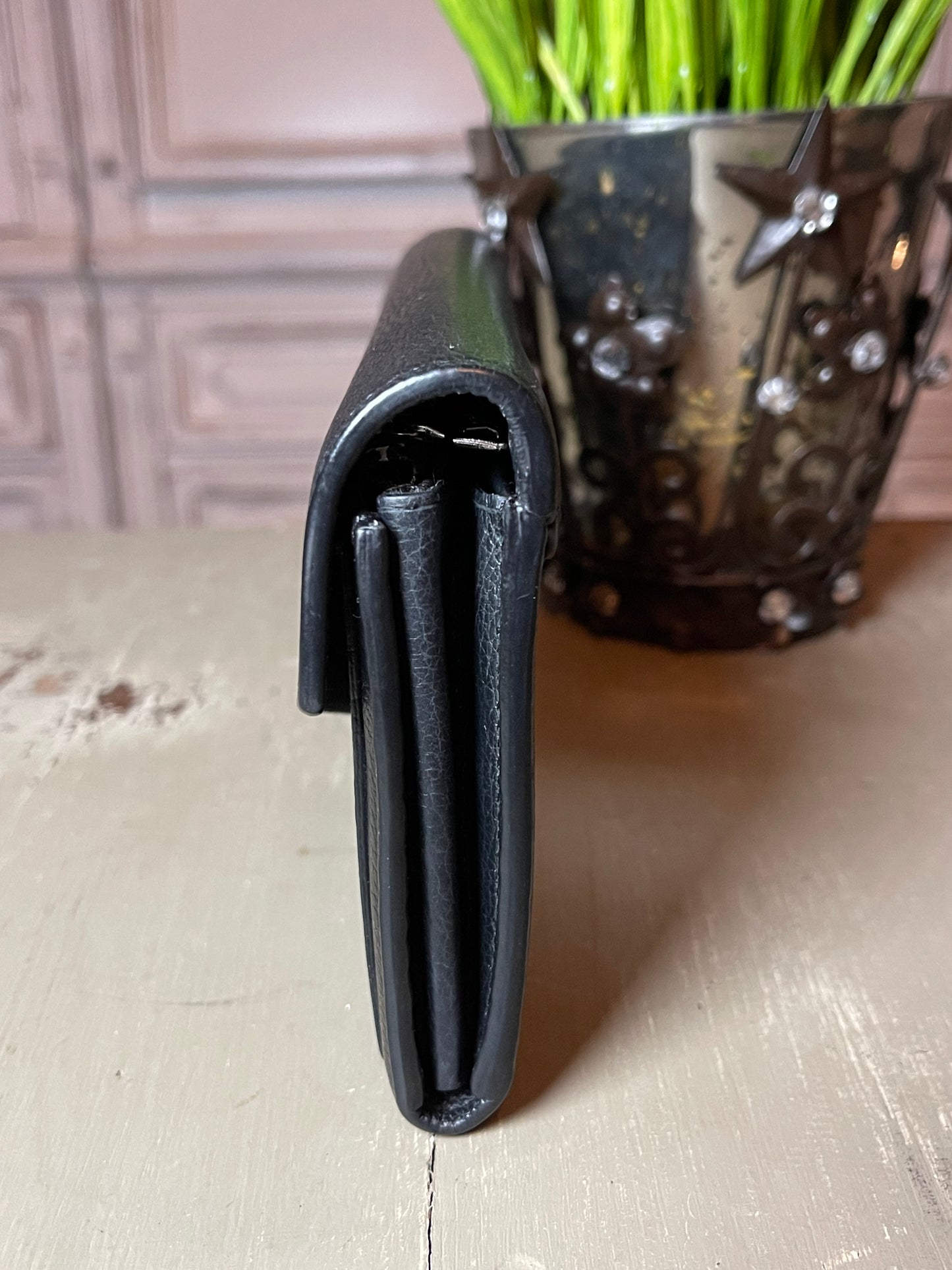 Louis Vuitton My LockMe Wallet - Black Calfskin Leather