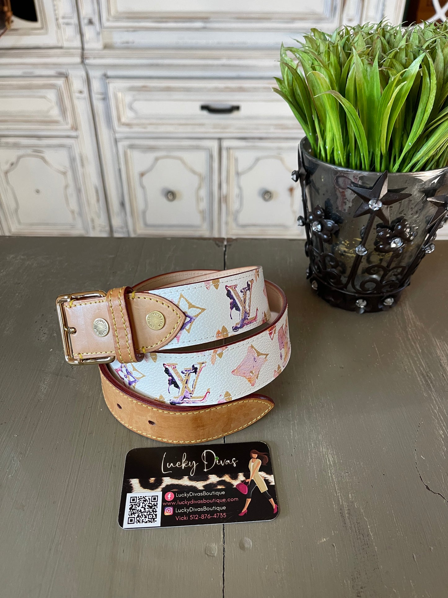 Louis Vuitton Watercolor Belt - Monogram