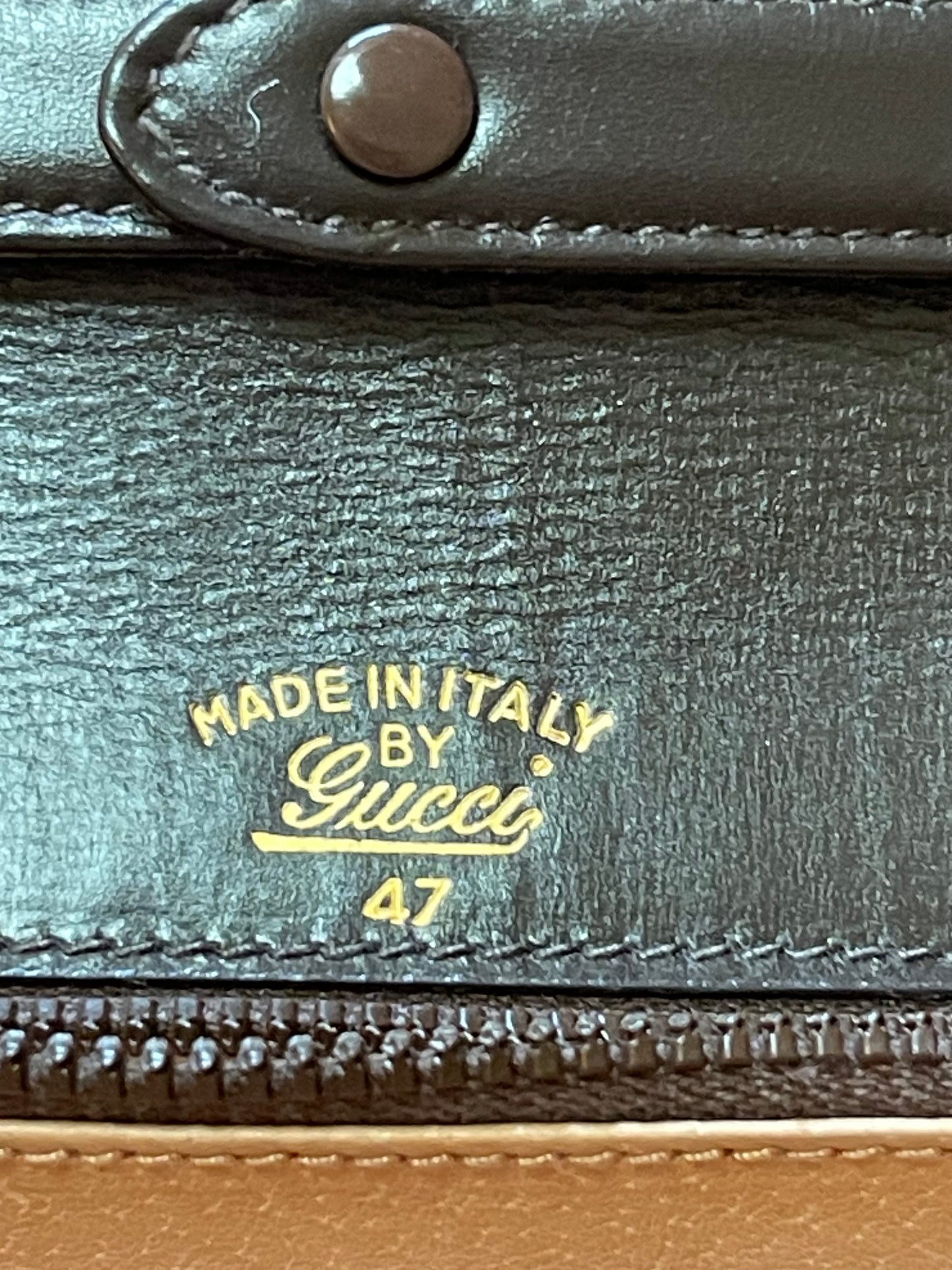 Gucci Vintage Brown Leather Handbag