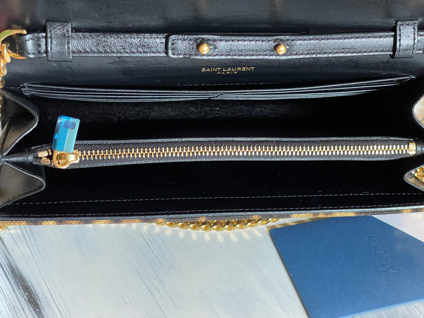 YSL Kate Monogram Leopard Print Shoulder Bag (Wallet on Chain)
