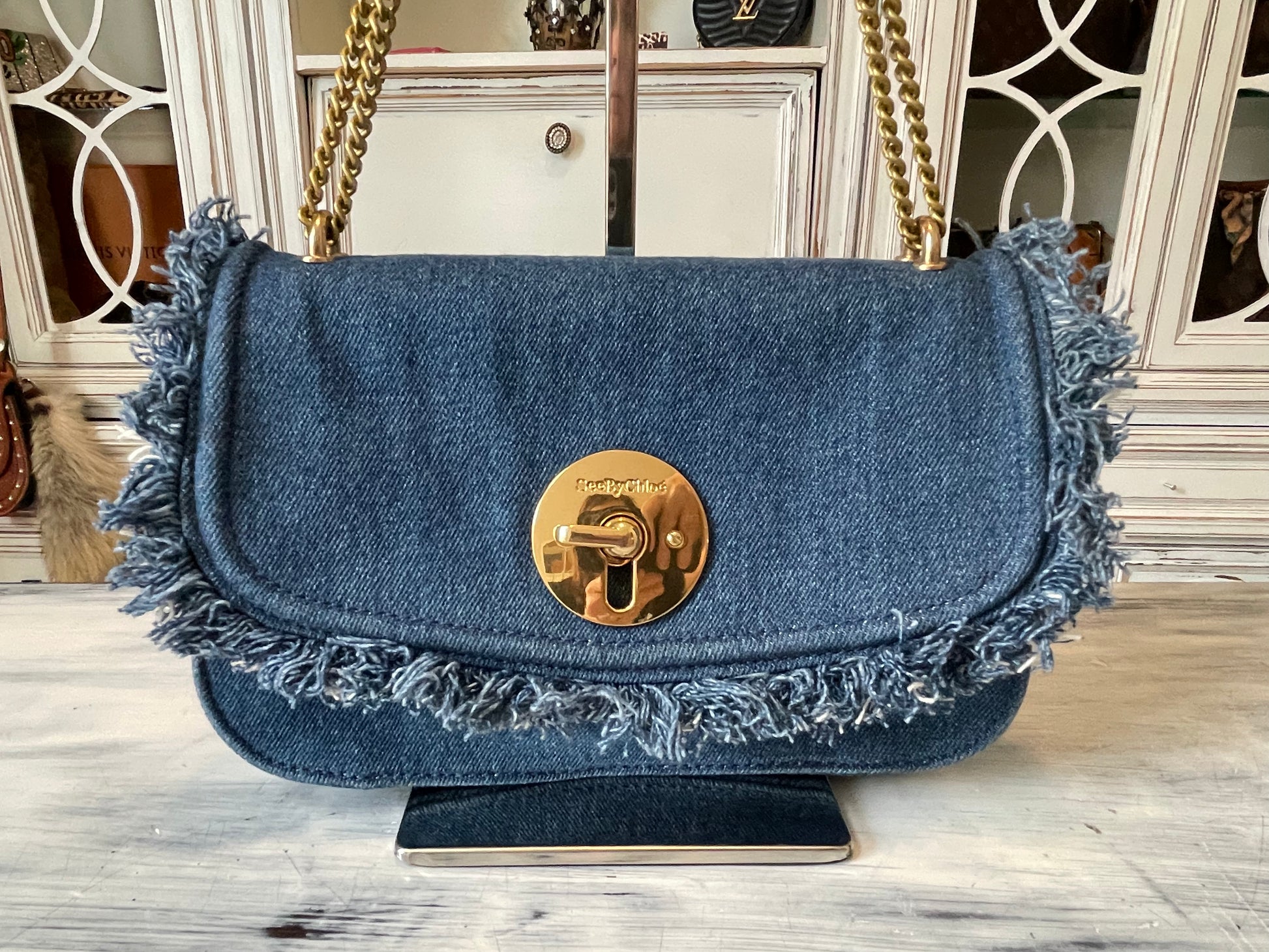 See by Chloe Denim Lois Flap Bag